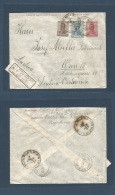 Argentina - Stationery. 1922 (5 April) Carlos Keen, Distr 1 - Austria, Wien Registered 5c Stat Env + 2 Adtls, Cds + R-la - Autres & Non Classés