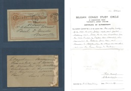 Belgian Congo. 1900 (December) LADO Endave. Ibambo (black Cds) - Belgium, Bruxelles (19 March 1901) Via Leopoldville 15c - Other & Unclassified