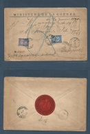Bulgaria. 1890 (10 Febr) Sofia - Budapest, Hungary (19 Febr) Registered Insured Multifkd Envelope Including 25 + 50c, Cd - Autres & Non Classés
