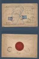 Bulgaria. 1890 (10 Febr) Sofia - Budapest, Hungary (19 Febr) Registered Insured Multifkd Envelope Including 25 + 50c, Cd - Otros & Sin Clasificación