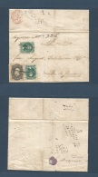 Brazil. 1877 (22 Febr) Braganza - RJ (27 Febr) Local Registered E. Fkd D. Pedro 200 Rs Perf White Beard + 100rs Green Pe - Other & Unclassified