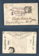 Brazil - Xx. 1942 (18 April) WWII Censored Mail Porto Alegre - Japan, Osaka, Ikeda FU. Fkd Envelope + Brazilian Censored - Altri & Non Classificati