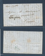 Chile. 1853 (14 June) PSNCº. Valparaiso - Lima, Perú. EL Full Text, Endorsed "Vapor Inglés! + "Vapor - Chile
