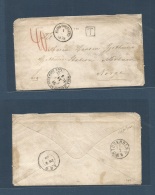 Finland. 1878 (30 March) Abo - Norway, Modum Via Stockholm (2 April) And Krania - Rainsfjordi (4 April) Unfranked Envelo - Autres & Non Classés