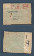 Germany. 1940 (17 Feb) Erfurt - Argentina, Buenos Aires (9 Mayo 1940) With Arrival Cachet Reverse Machine Franked Envelo - Otros & Sin Clasificación