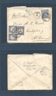 Great Britain - Xx. 1905 (May 12) Selly Oak, Birmingham - Netherlands, Aekmaar (17 May) Fkd Env 2 1/2d Blue, Tied Cds + - Otros & Sin Clasificación