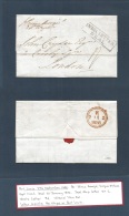 Bc - Mauritius. 1835 (24 Sept) India Letter. Port Louis - London, UK (2 Jan 36) EL Full Contains "INDIA LETTER / DEAL" B - Other & Unclassified