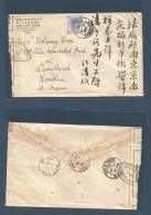 Hong Kong. 1940 (15 Jan) Sheungwan - Indochina, Tonkin, Nam Dirih, French Administration. Depart Fkd Envelope, Reverse T - Autres & Non Classés