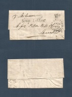 India. 1851 (3 March) Calcutta - Mauritius. EL Full Text, Endorsed "per Makassar" + Sap Letter + Crowned Mauritus GPO. ( - Autres & Non Classés