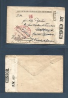 Japan. C. 1917. WWI Bando POW Camp - Germany, Strassburg. FM Envelope With Japanese + British Cachets / Censors / Fwded. - Otros & Sin Clasificación