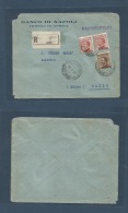 Libia. 1921 (17 March) Italian Administration. Tripoli - Switzerland, Brugg. Ovptd Issue. Registered Multifkd Env At 1,6 - Libia