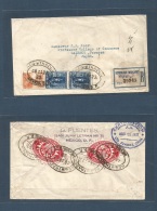 Mexico - Xx. 1933 (25 Ago) DF - TAIWAN, Taihoku. Japanese Occupation Period. Registered Multifkd Envelope Via Ciudad Jua - México