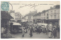 Cpa Saint-Georges - Le Marché  ((S.170)) - Saint-Georges-Motel