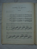 Ancien - Partition SAMSON ET DALILA Opéra De St Saëns Trio Par Ernest ALDER - Operaboeken