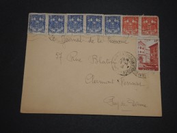 MONACO - Enveloppe Pour Clermont Ferrand En 1941, Affranchissement Plaisant - A Voir - L 4797 - Lettres & Documents