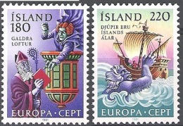 Island 1981 Michel 565 - 566 Neuf ** Cote (2013) 3.60 Euro Europa CEPT Le Folklore - Nuevos