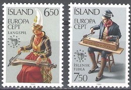 Island 1985 Michel 632 - 633 Neuf ** Cote (2013) 5.00 Euro Europa CEPT Année Européenne De La Musique - Nuevos