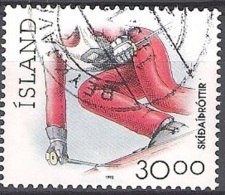 Island 1992 Michel 761 O Cote (2013) 1.00 Euro Ski Alpin Cachet Rond - Gebraucht