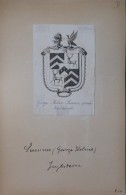 Ex-libris Héraldique  XIX ème  - Angleterre - George HOLME SUMNER, Armigr Hatchlands - Ex-Libris