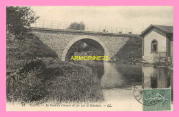 CPA CANY Le Pont De Chemin De Fer Sur La Durdent - Cany Barville