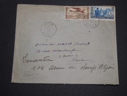 FRANCE / GABON - Enveloppe De Oyem Pour La France En 1939, Affranchissement Plaisant - A Voir - L 4819 - Storia Postale