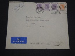GRANDE BRETAGNE / HONG KONG - Enveloppe Pour L ' Italie En 1956, Affranchissement Plaisant - A Voir - L 4821 - Covers & Documents