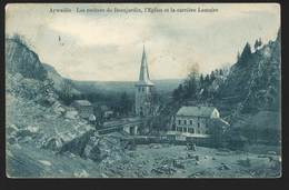 +++ CPA - AYWAILLE - Les Rochers De Beaujardin - Eglise Et Carrière Lemaire   // - Aywaille