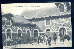 Cpa Du 61  Mesle Sur Sarthe  -- école De Dressage -- Le Mêle      NCL1 - Le Mêle-sur-Sarthe