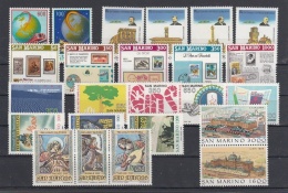 SAN MARINO - 1988 - Annata Completa - 24 Valori - Year Complete ** MNH/VF - Full Years