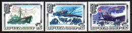 RUSSIA - RUSSIE - 1984 - 50ans De L´expedition Arctique Du Bateau "Tcheliouskin" - 3v** - Arktis Expeditionen