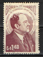 BRASILE - 1953 - PRESIDENTE SOMOZA DEL NICARAGUA  - USATO - Usados