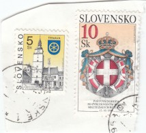 Slovacchia - Frammento Con 2 Stamps - Sonstige & Ohne Zuordnung