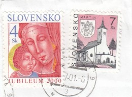 Slovacchia - Frammento Con 2 Stamps - Otros & Sin Clasificación