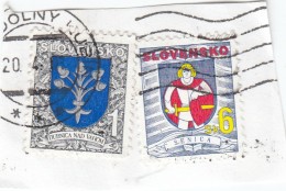 Slovacchia - Frammento Con 2 Stamps - Autres & Non Classés