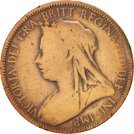 Monnaie, Grande-Bretagne, Victoria, 1/2 Penny, 1901, TB+, Bronze, KM:789 - C. 1/2 Penny