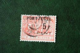 5 Cent Ruyter NVPH PORT 35 P35 1907 Postage Due Stamp Timbre-taxe Portmarke Selloe De Correos Gestempeld Used NEDERLAND - Postage Due