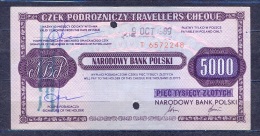 Poland  - 1988 -  5000 Zl ..... Travelles Cheque - Poland