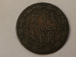 ESPAGNE 8 MARAVEDIS 1825 J  Jubia KM 505  GRAND BUSTE - Münzen Der Provinzen