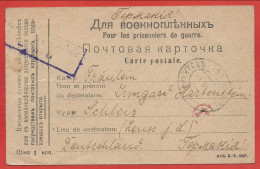 Carte " Correspondance Des Prisonniers De Guerre " - Envoyé De RUSSIE En ALLEMAGNE - 5 Scans - RUSSIA - RUSSLAND - Storia Postale