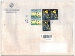 San Marino: Raccomandata, Registered, Recommandee - Storia Postale