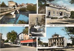 - Grands Formats -ref-R711 - Vaucluse - Sorgues - Souvenir De .. - Souvenirs De .. - Multi Vues - Carte Bon Etat - - Sorgues