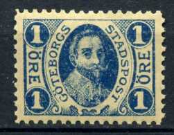 RARE 1 ORE SWEDEN  Göteborgs 1888 UNUSED/NEUF/MINT STADSPOST NO OTHER IN SITE STAMP  TIMBRE - Ungebraucht