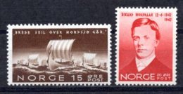 1942 NORWAY RICHARD NORDRAAK MICHEL: 268-269 MNH ** - Ungebraucht