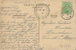 Bassevelde   -   Chapelle   -  19-19   Mooi Poststuk,  Stempel:  Belgique - België  19  -  19  -  Naar  Rouselaer - Assenede