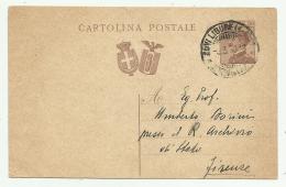 CART. POSTALE  DEL 1930  FP - Stamped Stationery