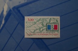 3-1129 Varieté Saint Pierre Et Miquelon La France En Amerique Du Nord Carte Mappe Canada Usa Terre Neuve - Géographie