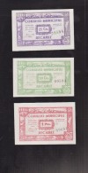 ALCAÑIZ (TERUEL). CONJUNTO DE TRES REPRODUCCIONES DE BILLETES LOCALES - Andere & Zonder Classificatie