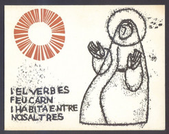 Felicitación De Navidad 1965. Artista *Taller Joan Vila Grau* Díptico 160 X 125 Mms. - Autres & Non Classés