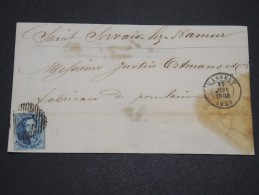 BELGIQUE - Lettre De Hasselt Pour Saint Servais Les Namur En 1859 , Affranchissement Plaisant - A Voir - L 4882 - 1858-1862 Medallions (9/12)
