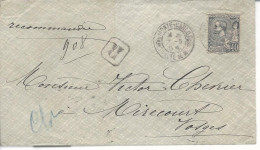 LR De Monte Carlo >> Mirecourt Timbre 17  1904 - Storia Postale